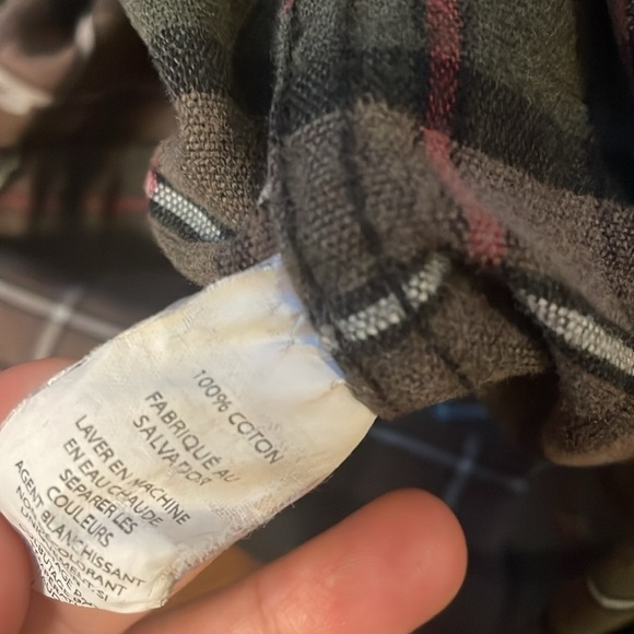 L.L. Bean 100% Cotton Brown Flannel Button Down Shirt Size XL - Picture 8 of 10